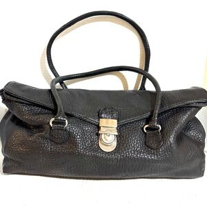 Elegant Black Leather Handbag